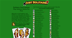 Desktop Screenshot of justsolitaire.com